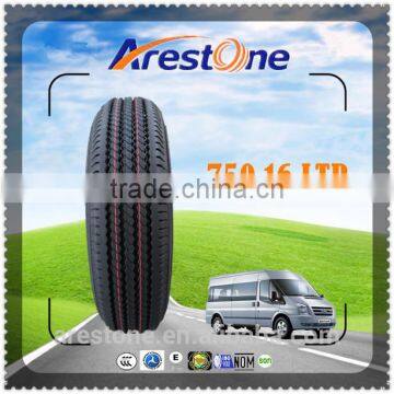 Light truck tyre 750 16 with long term warranty