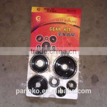 Black gear set with different models IS09001