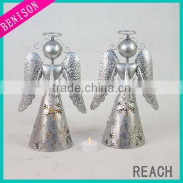 Metal Angel Tealight angel Candle Holder with Cups