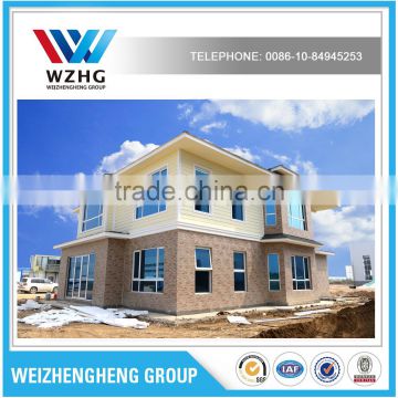 prefab house by EPS sandwich panel steel structure