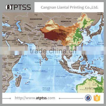 2017 New Style Personalized Scratch Off Map World Poster With Patent photo-3