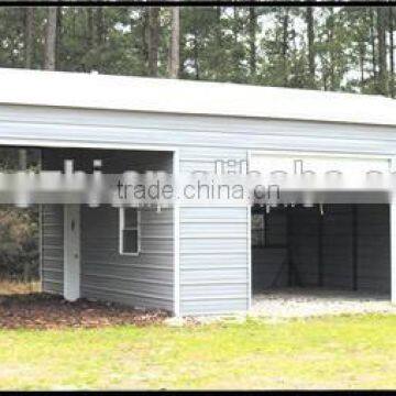 Metal Garage With Galvanized Steel Frame Carport
