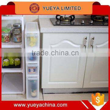 Plastic Knock-down Transparent Storage Box With Wheels -small Size photo-6