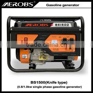 Knife Type BS1500 0.8 1KW Recoil Start Single Phase Gasoline Generator photo-2