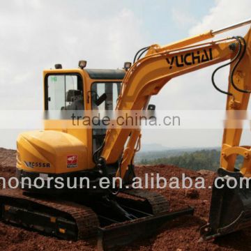 yuchai YC55SR hydraulic mini excavator with CE