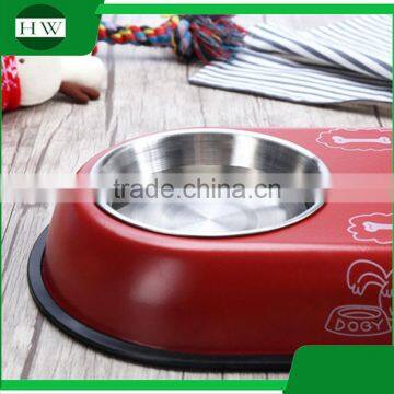 Pet Accessories Eco Anti Slip Stainless Steel Double Cat Dog Pet Feeder Water Food Bowl photo-5