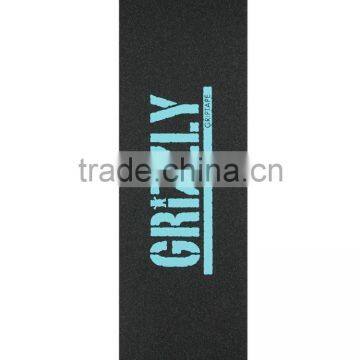 9"x33" Stamp Print Griptape, Blue Grizzly Griptape