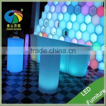 Plastic 16 Color Changing Club LED Bar Counter