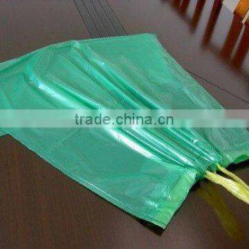 ldpe/hdpe garbage bag with drawstring on roll