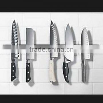 Wall mounted kitchen metal knife stand