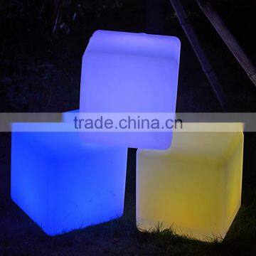 ce Furniture Waterproof Led Cube Lighting Decoration Garden Wireless Color Changing Square Led Cube Chair Light for Party