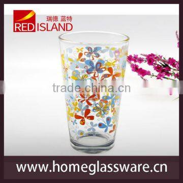 16oz DRINKING GLASSES SET printed tumbler cup