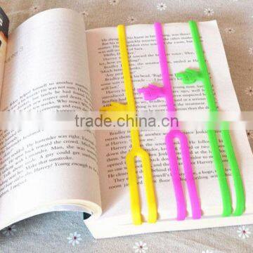 Elastic Band Fancy Gift Finger Style Bookmark Silicone Book Collection Band photo-6