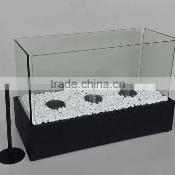 Decorative Square Box Bio Ethanol Glass Fireplace,free Standing Bio Ethanol Fireplace photo-2