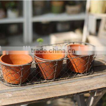 handmade stainless steel wire mesh baskets for plant wire mesh storage baskets