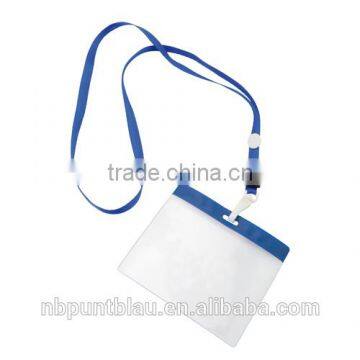 badge holder with clip,promotional PVC badge holder