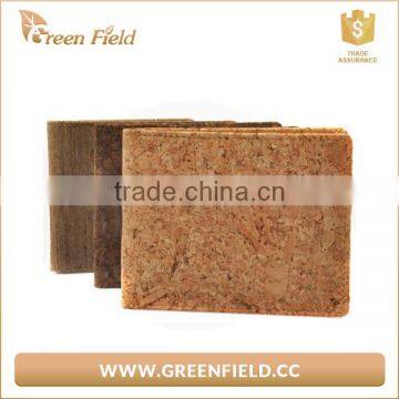 The Unique Durable Cork Leather Mens Green Field Wallet