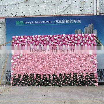 SJ400928 Ready made flower wall/custom made flower wall/rose wall sale