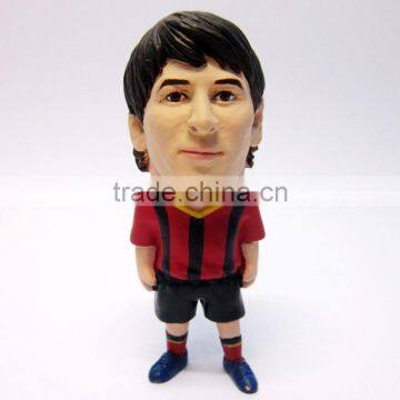 2018 world up football player figure with USB,Messi football figures,USB custom plastic football figure