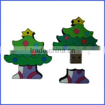 Silicone christmas tree USB cover