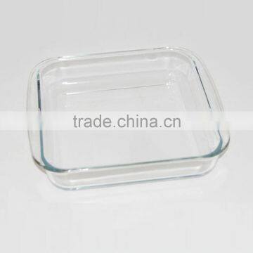 Square High Borosilicate Glass Baking Tray for Microwave photo-4