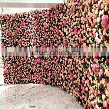 SJ2017300201 Hot sale artificial flower wall hanging silk flower for weeding decoration