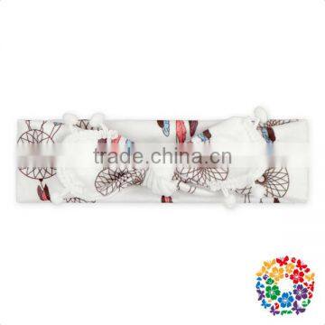 New Pattern Little Baby Pom Pom Hair Warp Boutique Bunny Cat Ear Headband photo-5