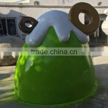 Outdoor FRP donut decoration