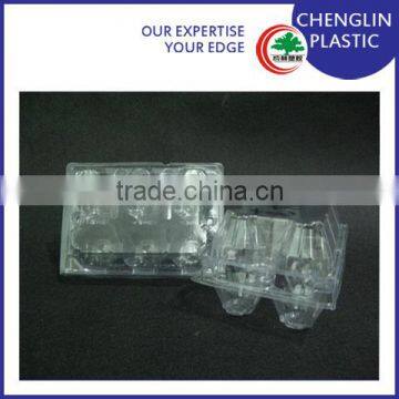 rigid clear plastic transparent egg tray