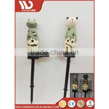 China Gift Items Art Work Resin Craft Outdoor Lighting Solar Garden Led Light photo-2