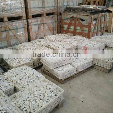 Polished White Carrara Fish Scale Fan Shaped Mosaic Tiles photo-3