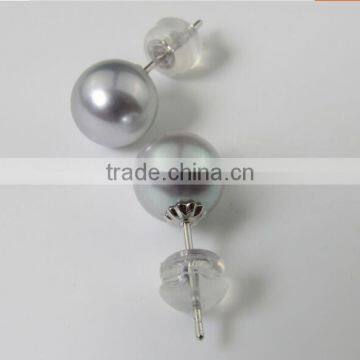 6.5-7 mm Grey Akoya Pearl Jewelry Earring photo-4