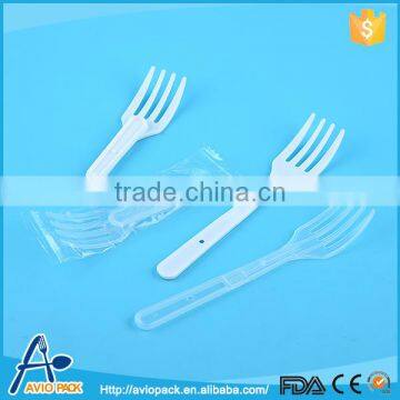 Cheap disposable extended length 118mm PP folding plastic fork