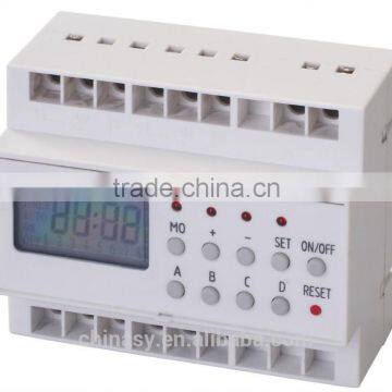 Digital Industrial Timer with Slim Switch for Easy Setting, 20 On/Off Programs