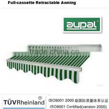 High quality full cassette hand-cranked awning