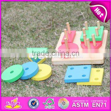 Hot Sale Preschool Geometry Shape Sort Toys Wooden Baby Blocks W13D107 photo-4
