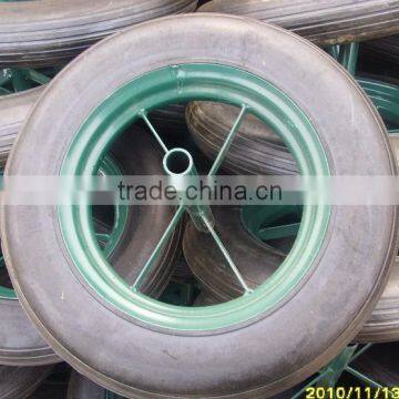4.00-8 Inch Solid Rubber Wheel for Wheelbarrow photo-3