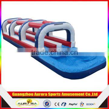 lane giant inflatable water slide for adult,tropical inflatable big water slide with pool slip n slide