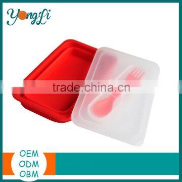 Silicone Collapsible Travel Indian Lunch Box photo-4