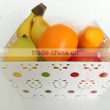 2016 New Style Plastic pp Square Fruit Basket With Sunflower photo-5