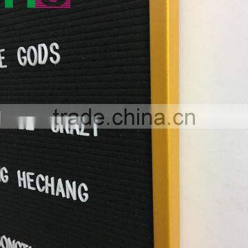 12''*18'' Letter Board Gold Frame Backing With Slots to Insert Letters Includ Letters photo-3