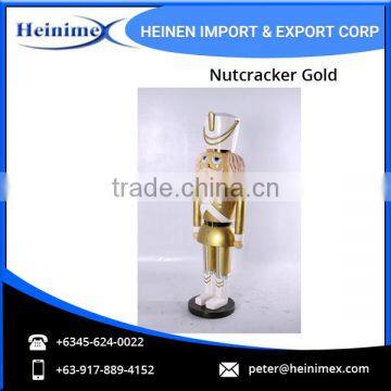 Decorative Nutcracker Gold Statue - Perfect Gift Option photo-3