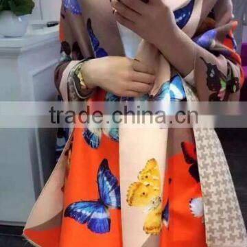 Custom Digital Printed Chiffon Square Scarf Silk Scarf, 100% Silk Scarf, Chinese Silk Scarf photo-2