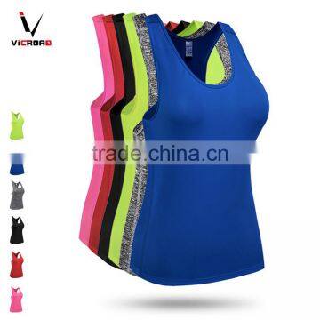 Stylish wholesale polyester fitness womens sport vest tank top