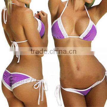 Two Pieces Sexi Open Young Girl Bikini Sexy Swimwear Women photo-6