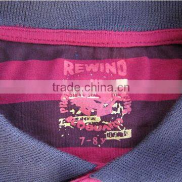 Boys Long Sleeves Stripe Polo Shirt/T-Shirt in Stock photo-3