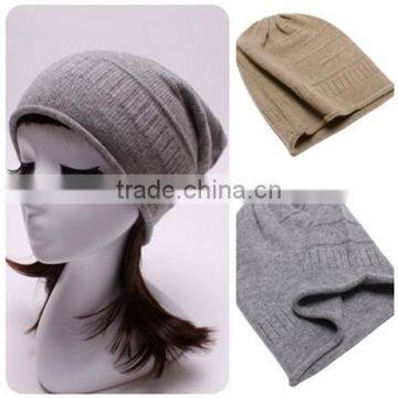 top quality Korean winter merino wool hat knit lady slouch beanie