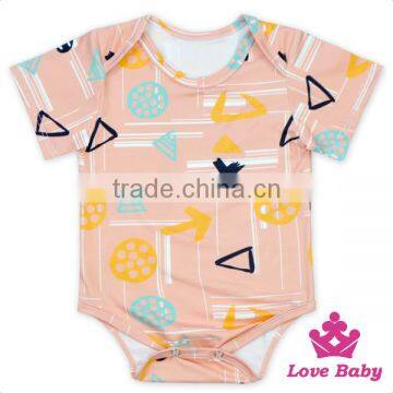 Kids Clothing Manufacturers Short Sleeve Tiger Pattern Printed Baby Boy Infant Cotton Bodycon Romper Jumpsuit photo-2