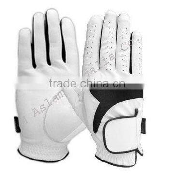 White Cabretta Leather Golf Gloves