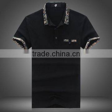 Custom Popular Cheap Soft Men's Stand Collar Cotton Short Sleeve Men T Shirt Camisa Polo Shirts Wholesale photo-2